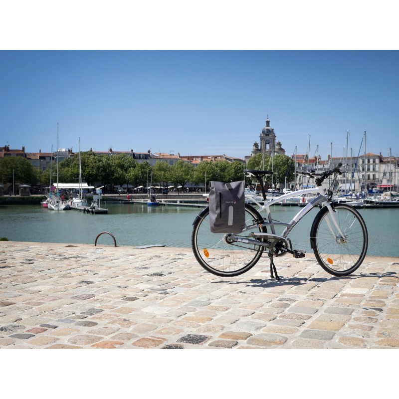 Sac de course Hapo-G pour shopping à vélo jaune - Bagagerie vélo sur La  Bécanerie